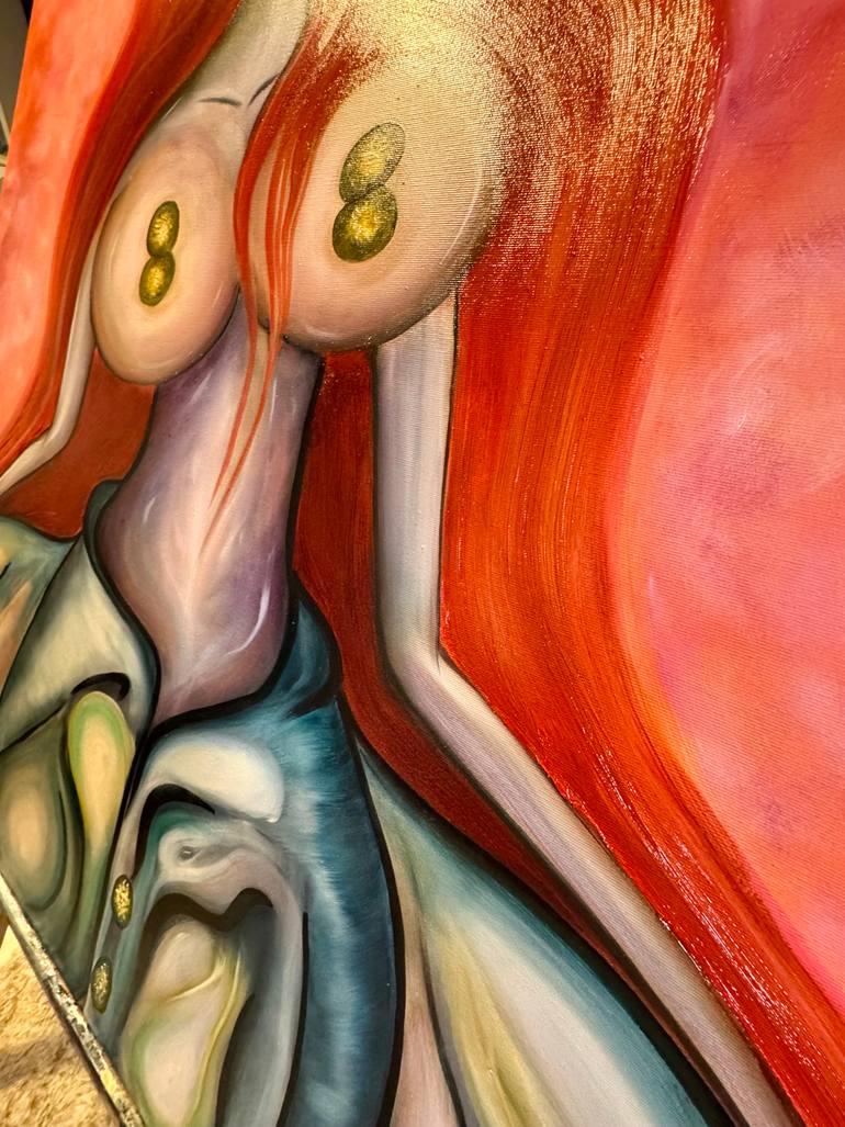 Original Abstract Expressionism Women Painting by Claudia Frol