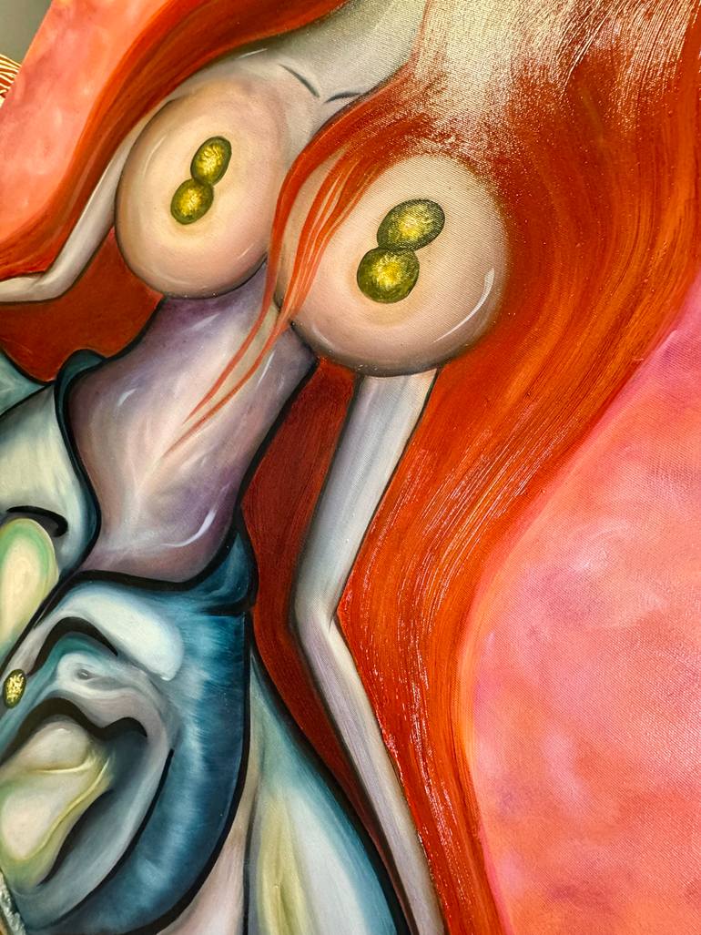 Original Abstract Expressionism Women Painting by Claudia Frol
