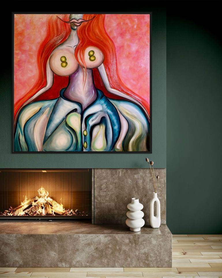 Original Abstract Expressionism Women Painting by Claudia Frol