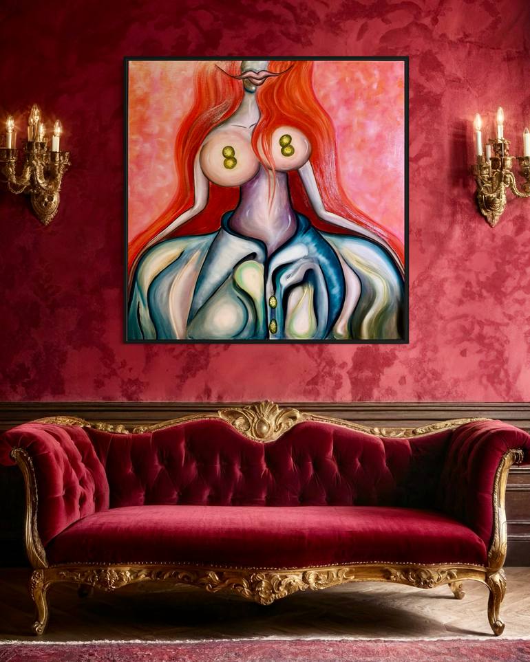 Original Abstract Expressionism Women Painting by Claudia Frol