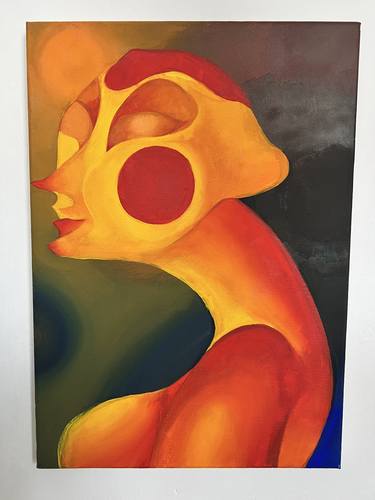 Original Abstract Expressionism Outer Space Paintings by Destina Cinar