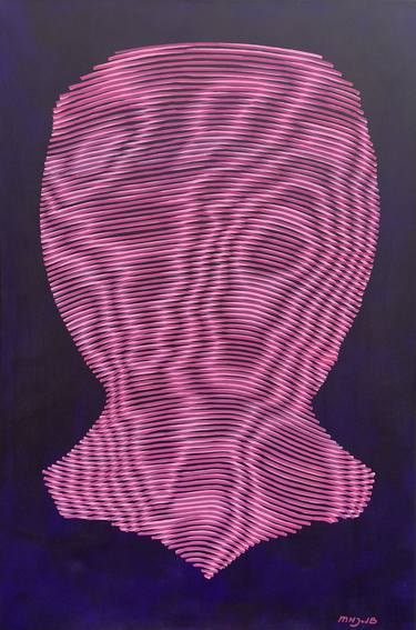 Original Documentary Abstract Painting by Maarten Van Den Berg