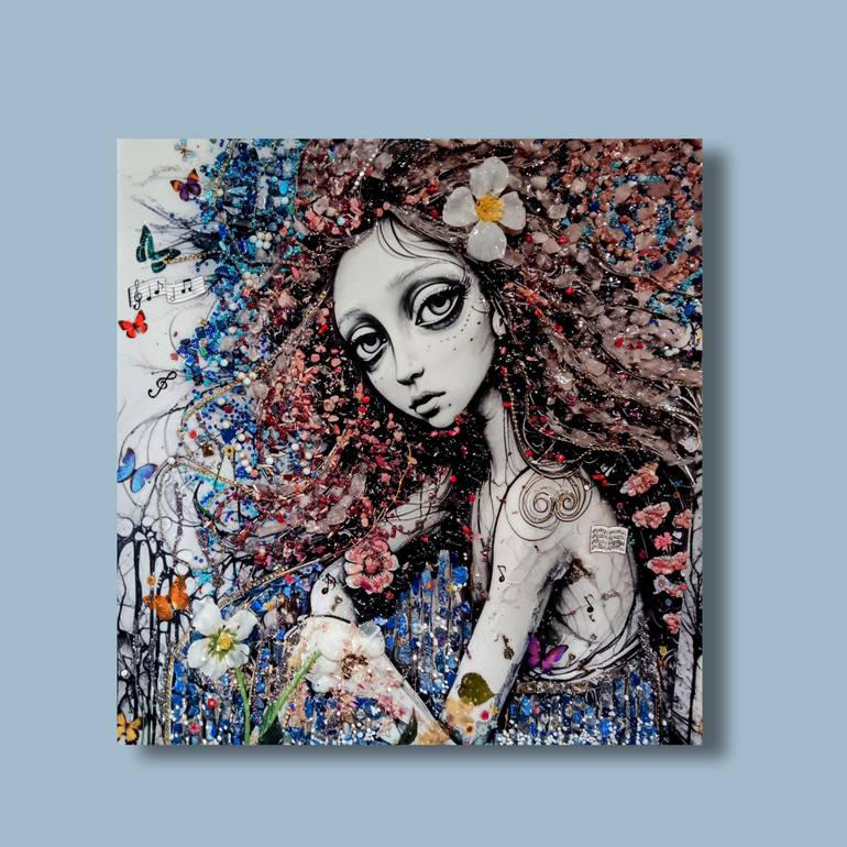 Original Artificial Intelligence Women Mixed Media by Dana Casey