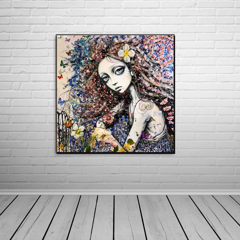 Original Artificial Intelligence Women Mixed Media by Dana Casey