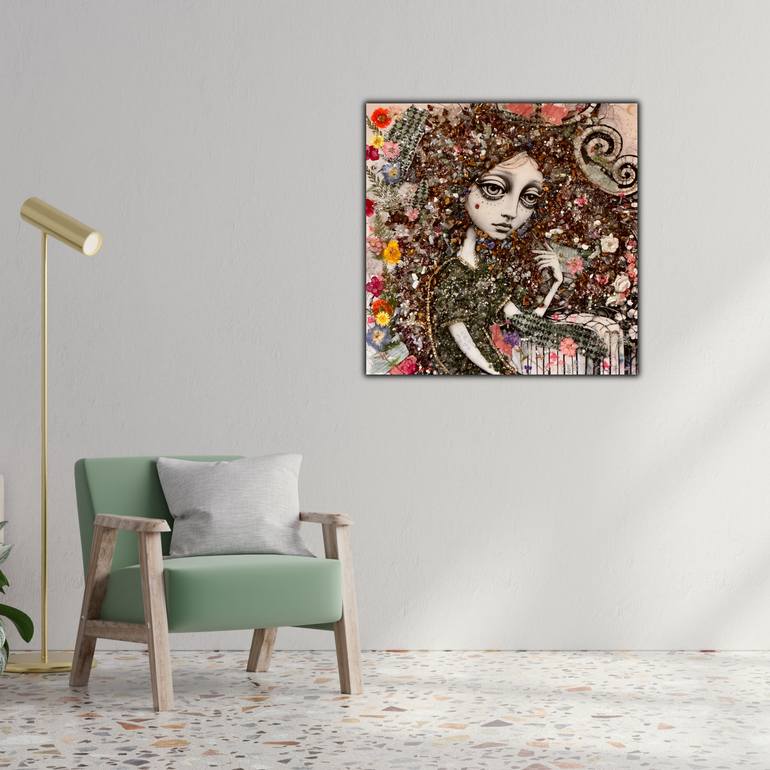 Original Abstract Expressionism Women Mixed Media by Dana Casey