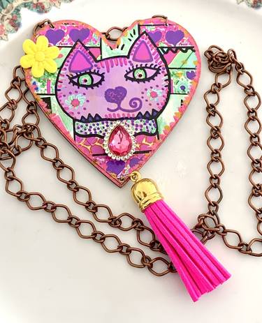 Original Pop Art Cats Collage by Cecilia Marienkoff