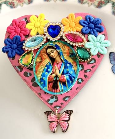 Original Abstract Religion Collage by Cecilia Marienkoff