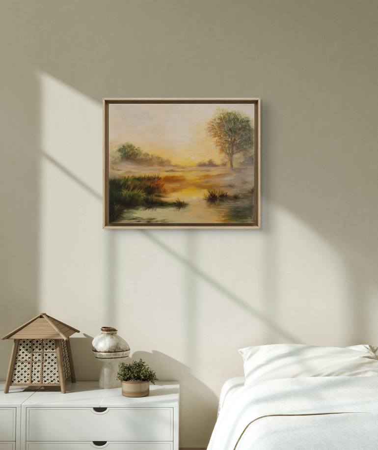 Original Impressionism Landscape Painting by Yuka Gubenko