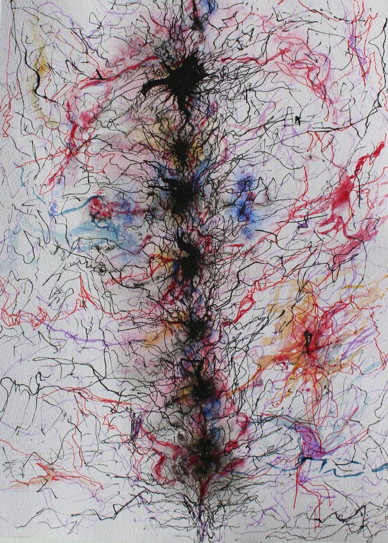 Original Abstract Expressionism Abstract Paintings by Clarissa Balossi
