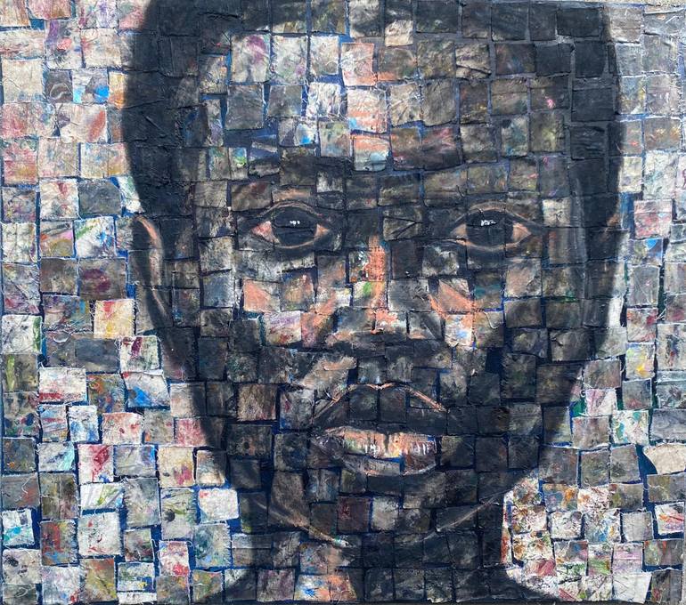 Original Women Painting by Uchenna Victor Okeke | Contemporary Art on Canvas | Broken pieces 2
