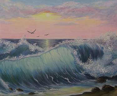 Original Classicism Seascape Paintings by Anton Soldatov