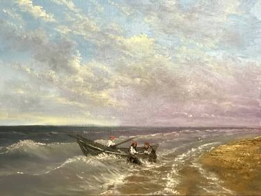 Original Realism Boat Paintings by Anton Soldatov