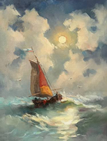 Original Realism Seascape Paintings by Anton Soldatov