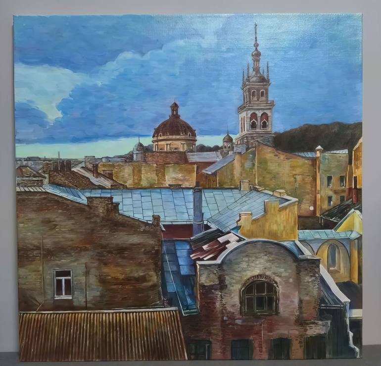 Original Classicism Cities Painting by Anton Soldatov