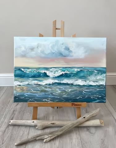 Original Photorealism Seascape Painting by Anton Soldatov