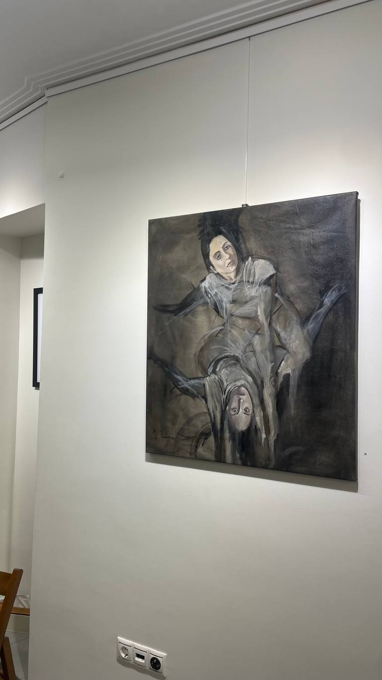 Original Abstract Expressionism Body Painting by Eri Papadopoulou