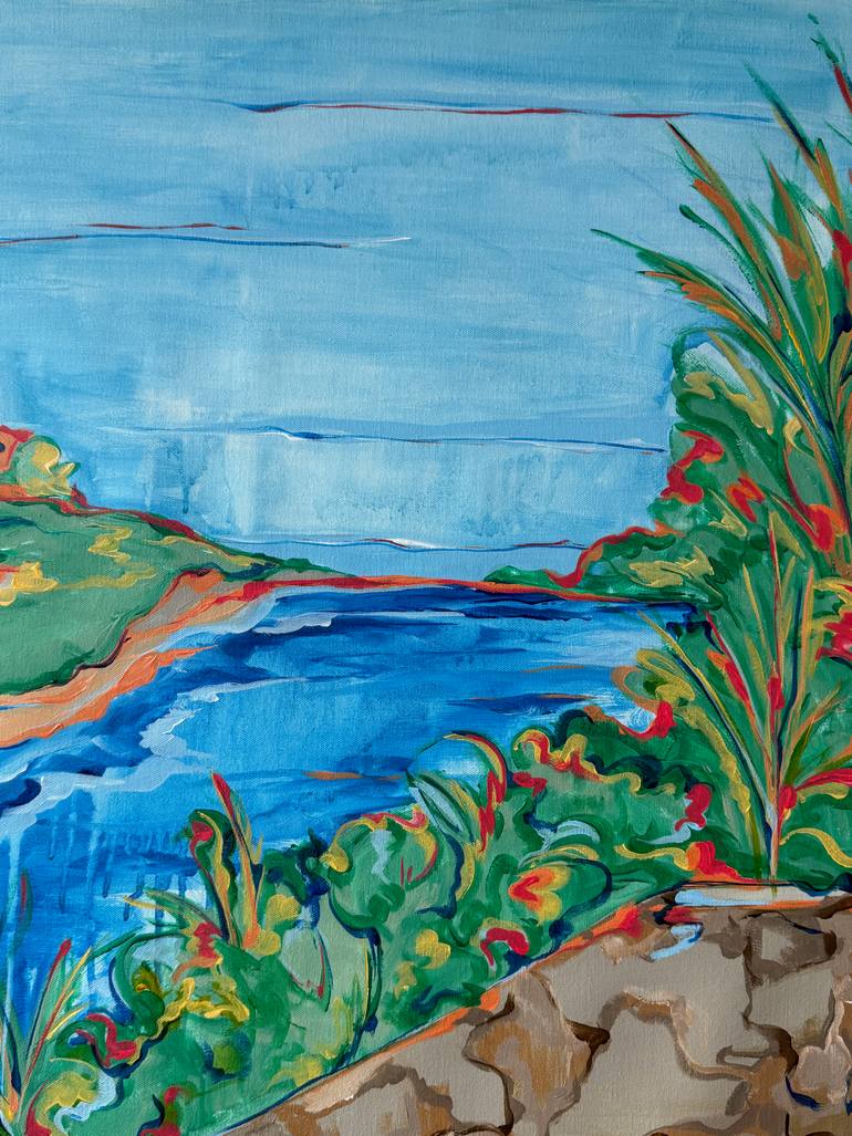 Original Abstract Expressionism Abstract Painting by Crescentia K