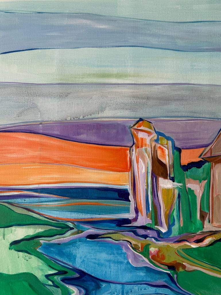 Original Abstract Expressionism Abstract Painting by Crescentia K
