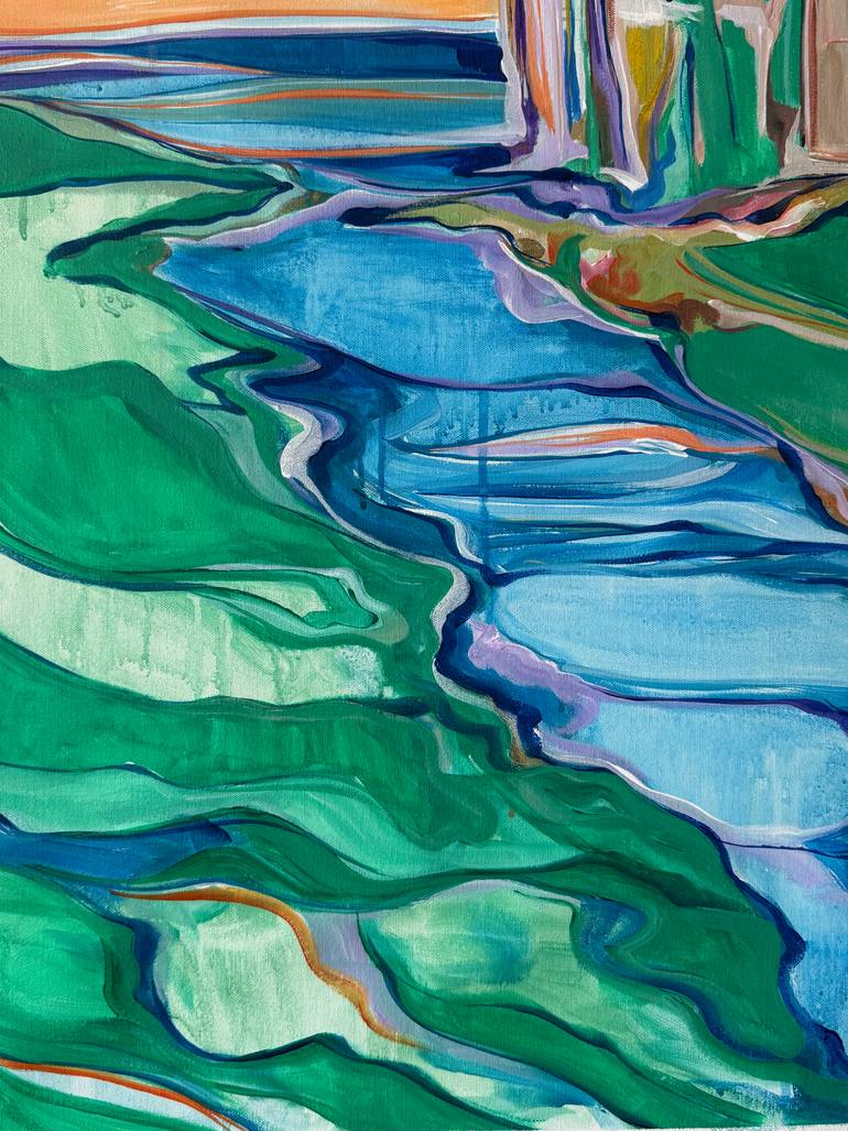 Original Abstract Expressionism Abstract Painting by Crescentia K