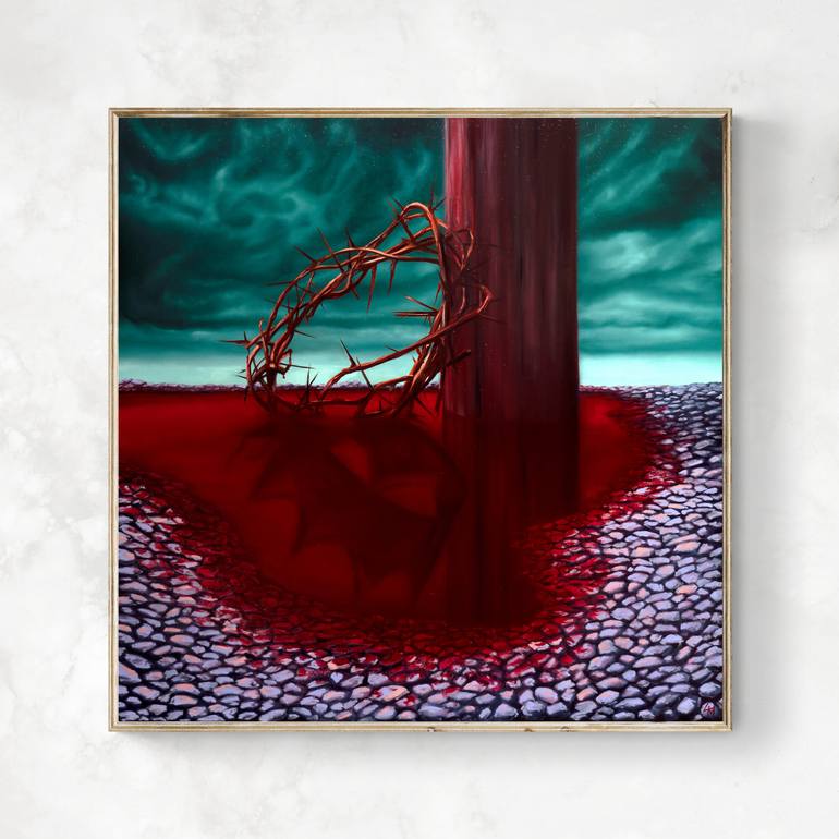 Original Expressionism Religion Painting by Emanuel Titus Marginean