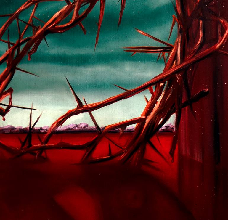Original Expressionism Religion Painting by Emanuel Titus Marginean