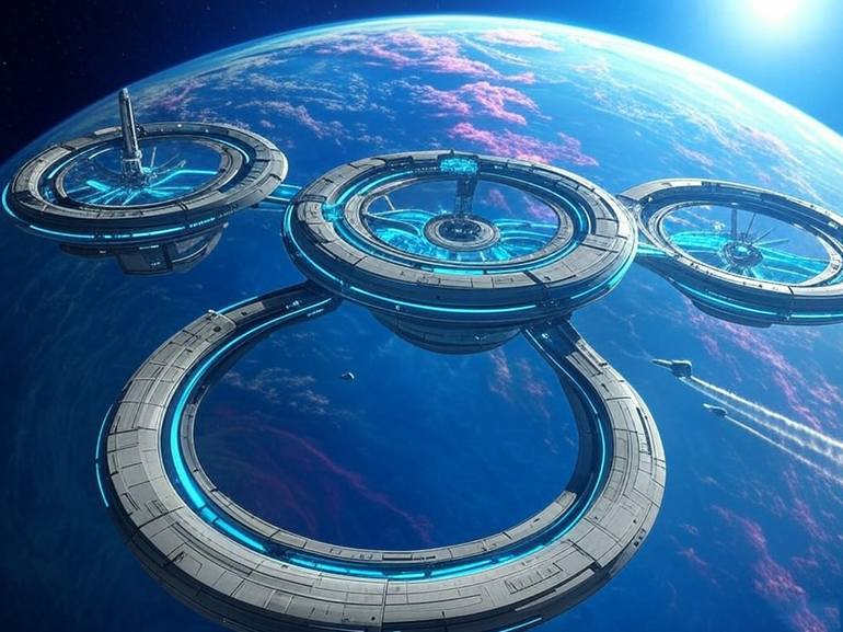 Retro Futurism Spaceship - Print