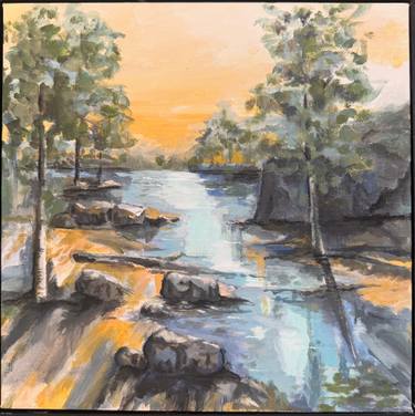 Original Impressionism Landscape Painting by Susie Young