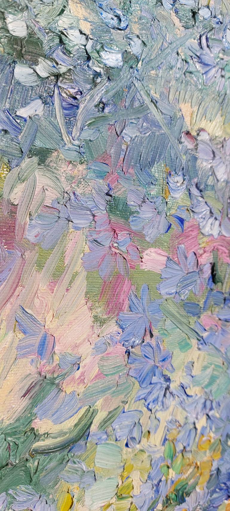 Original Expressionism Floral Painting by Lems Nersisyan