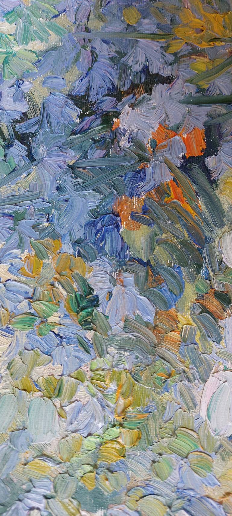 Original Expressionism Floral Painting by Lems Nersisyan