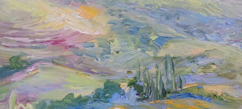 Original Expressionism Landscape Painting by Lems Nersisyan