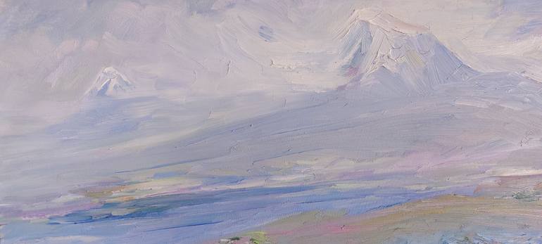 Original Expressionism Landscape Painting by Lems Nersisyan