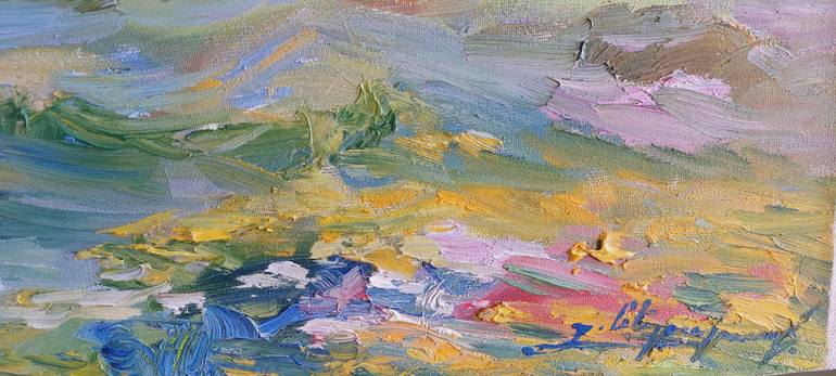 Original Expressionism Landscape Painting by Lems Nersisyan