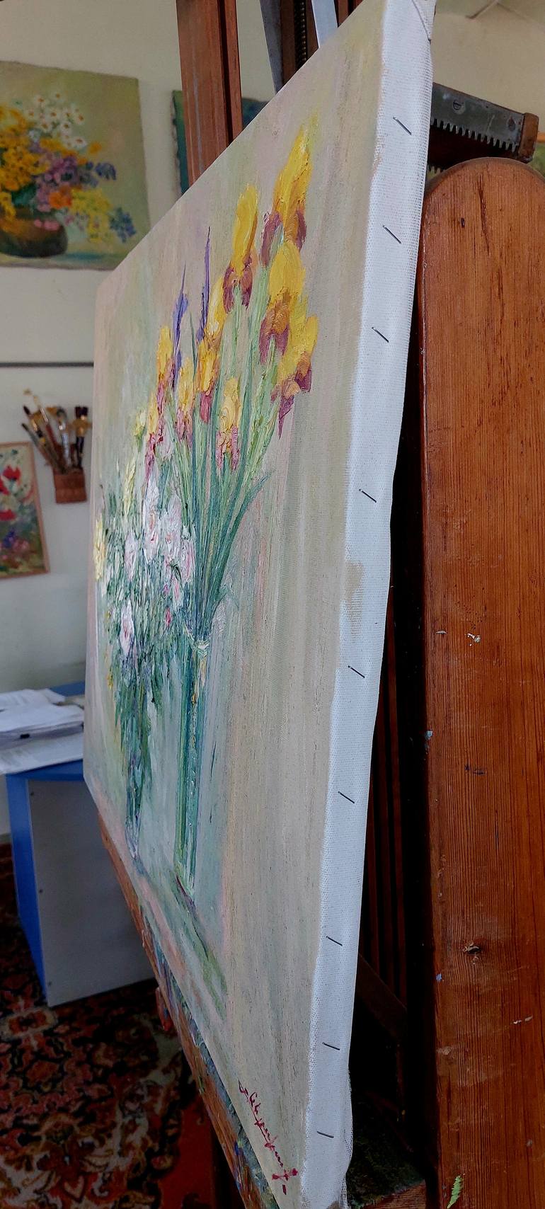 Original Expressionism Still Life Painting by Lems Nersisyan