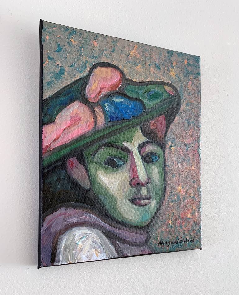 Original Expressionism Women Painting by Magnolia Wood