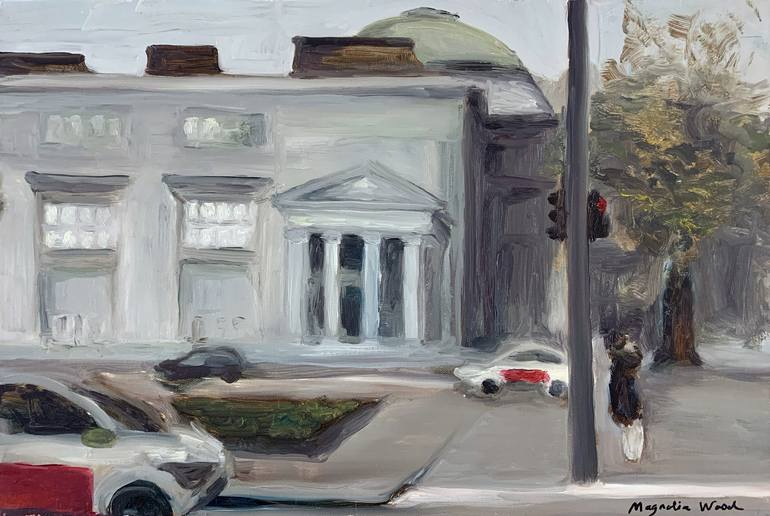 Original Contemporary Architecture Painting by Magnolia Wood