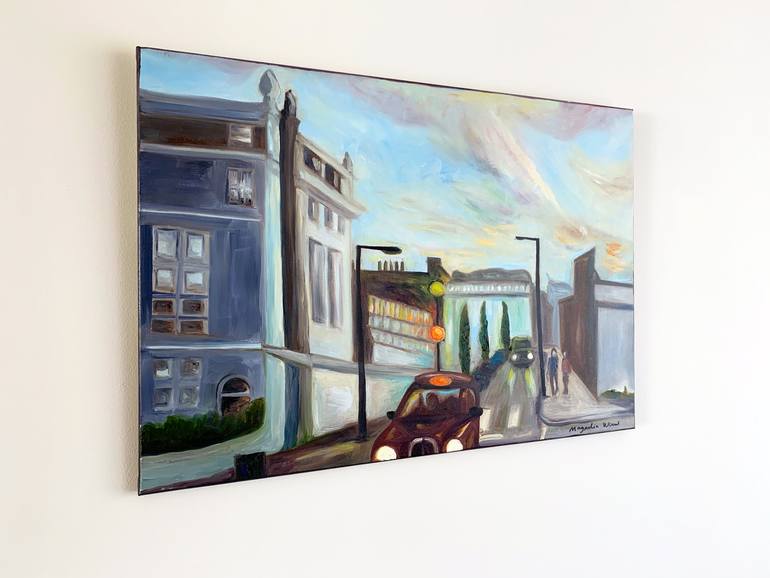 Original Contemporary Cities Painting by Magnolia Wood