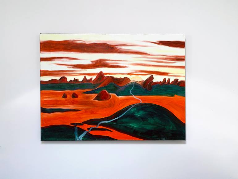 Original Contemporary Landscape Painting by Magnolia Wood