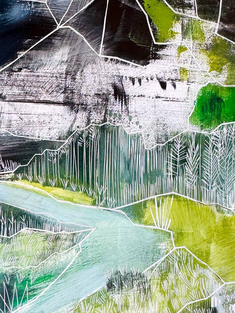 Original Abstract Landscape Painting by Sarah Fitzgerald