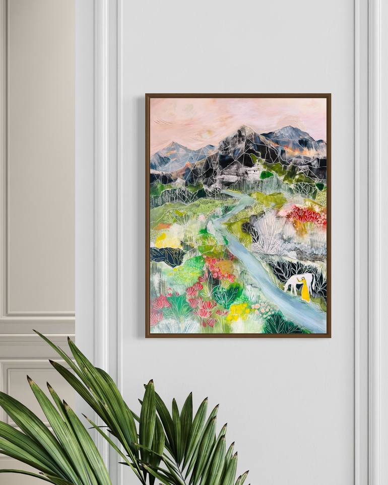 Original Abstract Landscape Painting by Sarah Fitzgerald
