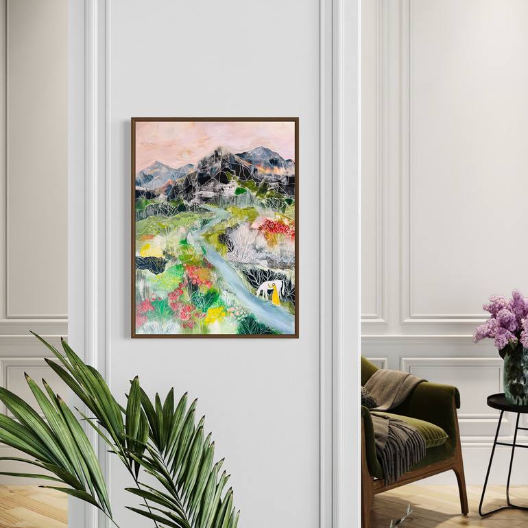 Original Abstract Landscape Painting by Sarah Fitzgerald