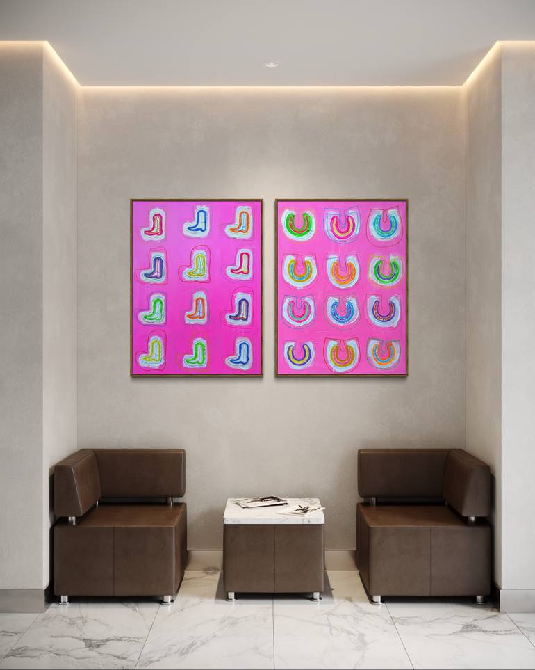 Original Abstract Expressionism Abstract Painting by Adele Marchant
