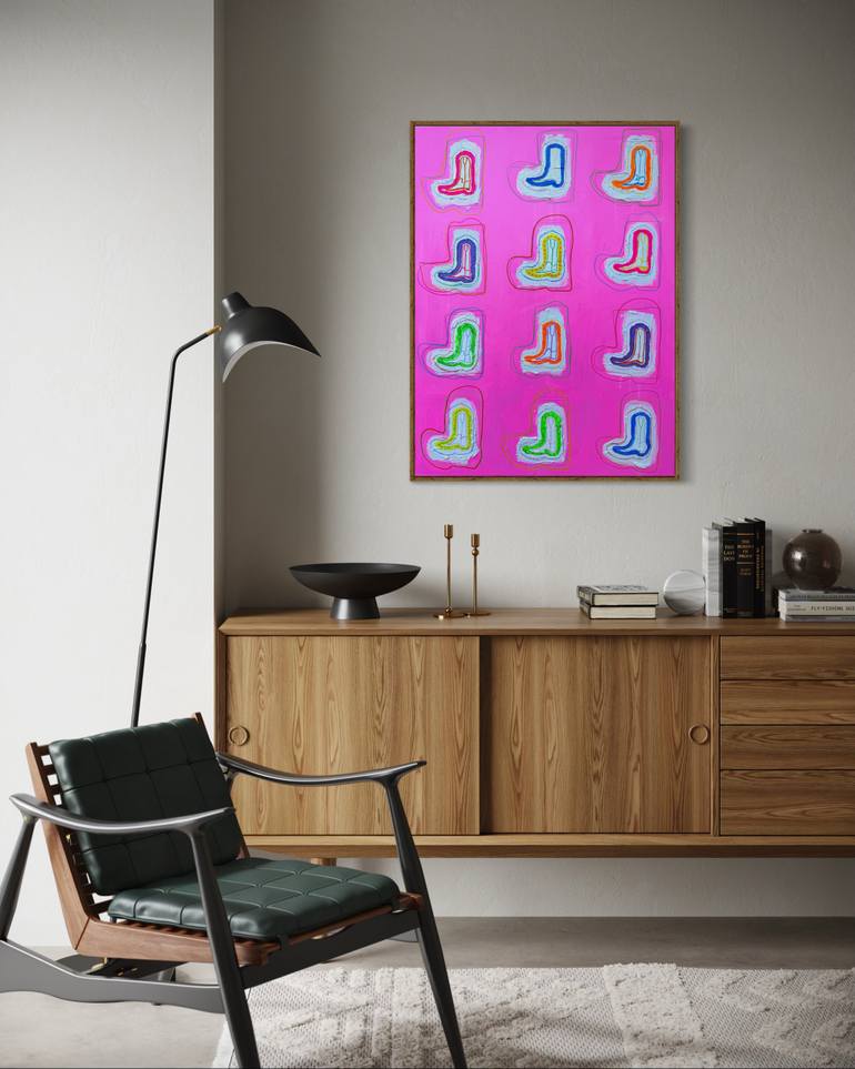 Original Abstract Expressionism Abstract Painting by Adele Marchant