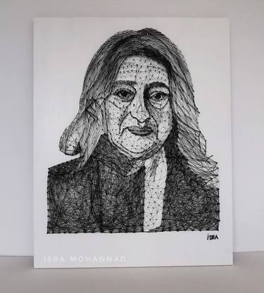 Original Portraiture People Mixed Media by Isra Mohannad