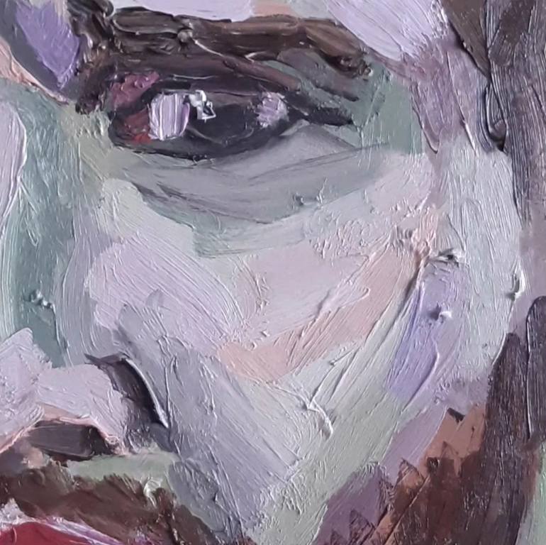 Original Portraiture People Painting by Abel Rosillo Bayarri