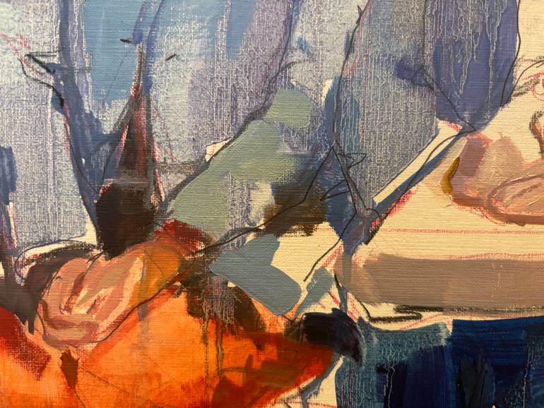Original Figurative Family Painting by Mar Herrera Casariego