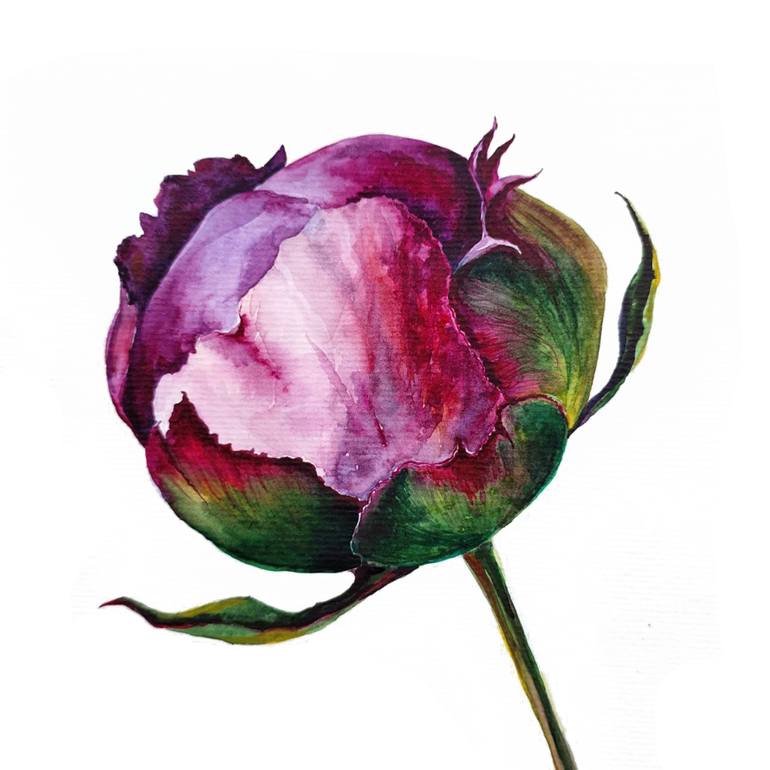 Original Contemporary Floral Painting by Maria Majore