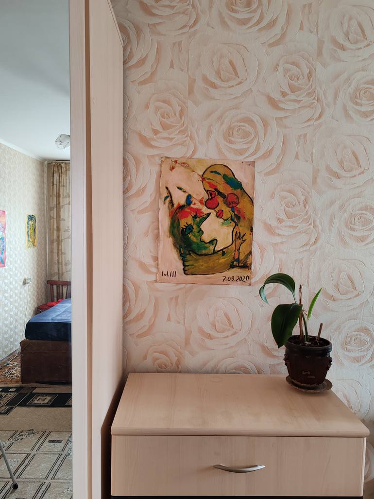 Original Abstract Fantasy Painting by Mariya Shiyanovskaya