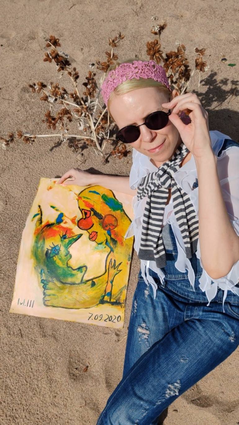 Original Abstract Fantasy Painting by Mariya Shiyanovskaya