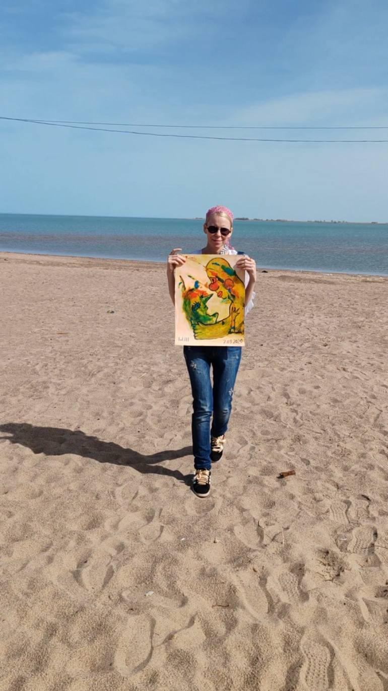 Original Abstract Fantasy Painting by Mariya Shiyanovskaya