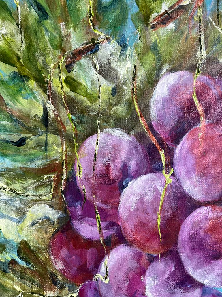 Original Art Deco Nature Painting by Irena Mazel